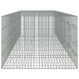6-Panel Rabbit Cage 327x79x54 cm Galvanised Iron 171572