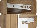 Wall-Mounted Bedside Cabinet 2 pcs Artisan Oak Engineered Wood 898294