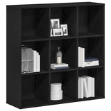 Book Cabinet Black Oak 98x29x97.5 cm Engineered Wood 862472