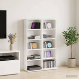CD Cabinet 2 pcs White 33 x 23.5 x 97.5 cm Engineered Wood 8012691