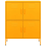 Storage Cabinet Mustard Yellow Steel Medium Storage Cabinet 336137