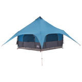 Family Tent Blue 10-Person 185T Polyester with PU Coating 42017392