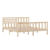 Bed Frame without Mattress Super King Solid Wood 3101168