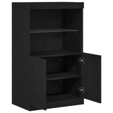 LED Sideboard Black 60 x 37 x 100 cm Engineered Wood 863035