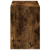 TV Wall Cabinet with LED Lights Smoked Oak 100x31x45 cm 852296
