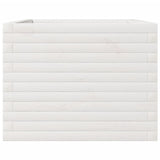 Garden Planter White 110x60x46 cm Solid Wood Pine 3282460