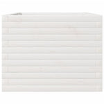 Garden Planter White 110x60x46 cm Solid Wood Pine 3282460
