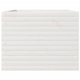 Garden Planter White 110x60x46 cm Solid Wood Pine 3282460