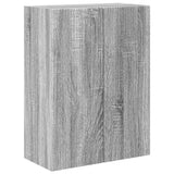 TV Wall Cabinet Grey Sonoma 59.5 x 31 x 80 cm Engineered Wood 892365