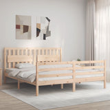 Bed Frame without Mattress Super King Size Solid Wood 3194326