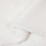 Throw Blanket White 240 x 270 cm Fleece 42017000