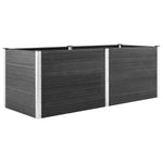 Garden Raised Bed 250x100x91 cm WPC Grey 49060