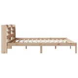 Bed Frame without Mattress 200x200 cm Solid Wood Pine 3306549