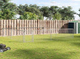 170820 Outdoor Dog Kennel Galvanised Steel 4x4x1 m