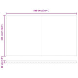 Retractable Awning Manual Multicolour 600 x 350 cm Fabric 3331737