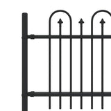 Spike Arch Fence DRONTEN Black 42030090