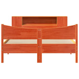 Bed Frame without Mattress Wax Brown 140x200 cm Solid Wood Pine 3323301