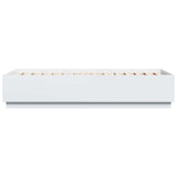 Bed Frame with LED White 80 x 200 cm Engineered Wood 3429565