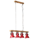 Ceiling Lamp 25 W Distressed Red 90x24x111 cm E27 371837