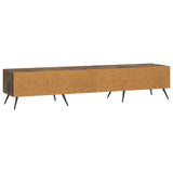 TV Cabinet Smoked Oak 147 x 34.5 x 30 cm Engineered Wood 895630