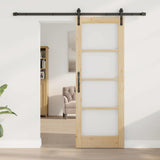 Sliding Door ORKDAL Natural and Black 73.5 x 198.5 cm 3331847