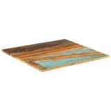 Square Table Top 70x70 cm 15-16 mm Solid Reclaimed Wood 286048