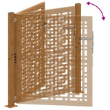 Garden Gate 100x100 cm Weathering Steel Cross Design 4101004
