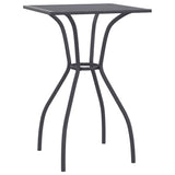 Garden Table Anthracite 50x50x72 cm Steel Mesh 362730