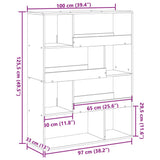 Room Divider White 100x33x125.5 cm Engineered Wood 3309483