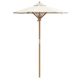 Garden Parasol Cream White 150 x 210 cm Bamboo 4108079