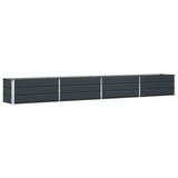 Planter Anthracite 385 x 50 x 45 cm Galvanised Steel 42018208
