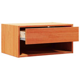 Bedside Table 2 pcs Wax Brown 50 x 32.5 x 24 cm Solid pine wood 873480