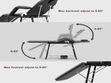 Portable Beauty Bed, Adjustable 3 Section Massage Table, Folding Massage, Salon Beauty Tattoo 66603396