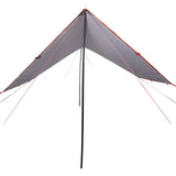 Camping Tarp Grey and Orange 430x380x210 cm Waterproof 94684