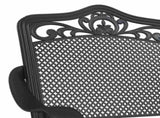 Garden Table Set 3 pcs Black Cast Aluminium 3334741