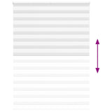Zebra Blind White 160x230 cm Fabric Width 155.9 cm Polyester 4014819