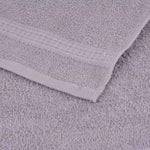 Towels 10 pcs Grey 100x200 cm 360 gsm 100% Cotton 136844