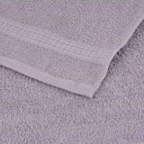 Towels 10 pcs Grey 100x200 cm 360 gsm 100% Cotton 136844