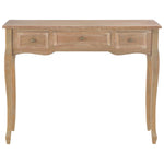 ZNTS Dressing Console Table with 3 Drawers Brown 280047