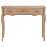 ZNTS Dressing Console Table with 3 Drawers Brown 280047