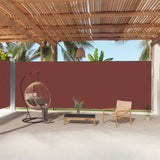 Retractable Side Awning Brown 220x1000 cm 318051