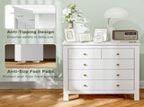 Elegant Chest of Five Drawers - White T3398P330519