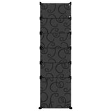 Shoe Rack Black 94x37x125 cm PP 340565