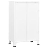 Industrial Storage Chest White Metal 339622