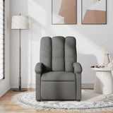 Massage Recliner Chair Dark Grey Fabric 371740