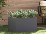 Garden Planter Anthracite 50 x 32 x 40 cm Cold-rolled Steel 876352