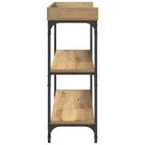 Console Table with Shelf Artisan oak 100 x 30 x 80 cm 863568