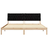 Bed Frame with Upholstered Headboard Brown 200 x 200 cm 3394380