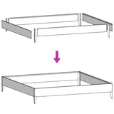 Garden Raised Bed Black 100x100x33.5 cm Steel 851024