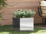 Garden Planter Stainless Steel 32 x 32 x 40 cm Stainless Steel 876347